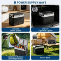 53QT Dual Zone Car Refrigerator Freezer, Compressor Cooler with App