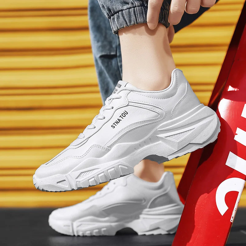Men's Shoes 2025 New Fashionable and Versatile Casual Shoes Thick soled Anti slip Sports Shoes