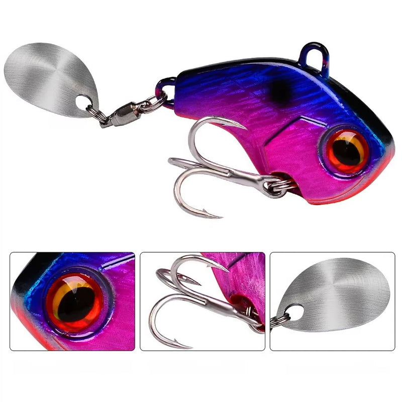 Fishing Lures Wobble Rotating Metal Vib Vibration Bait | SAMAG