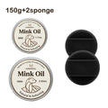 Mink Oil Leather Care Kit with Free Application Sponge - Softens, Protects & Extends Life of Your Favorite Leather Items