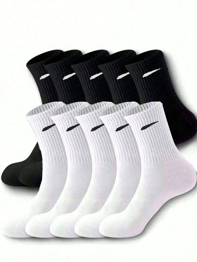 5 Pairs of Men's Black and White Minimalist Diagonal | SAMAG