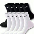 5 Pairs of Men's Black and White Minimalist Diagonal | SAMAG