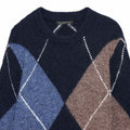 Women Fashion Argyle Sweater Women Female Lazy Style Pullover Female Spring Casual Long Sleeve Diamond Pattern Knit Sweater