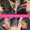 Long Silky Straight Real Full Lace Frontal Wig Human Hair Brazilian Remy Invisible Strap 360 Full Hd Transparent Lace Front Wigs