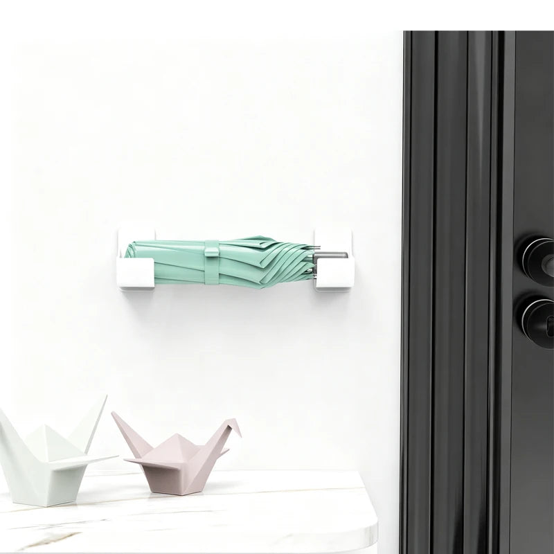 No Drill Adhesive Paper Towel Rack Wall Mount Kitchen Plastic Wrap Roll Holder Cabinet Door Self Storage - View 5 | SAMAG