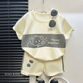 Trendy Clothing New Child Short Sleeve Striped Suits Boys | SAMAG