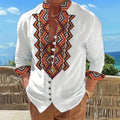 New men's Long Sleeved Shirt With Gold 3D Turtle Print | SAMAG