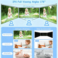 HelloBaby Instant Print Camera with 16GB Memory Card for Kids, 3.2” IPS Screen, 1080P Video Recording, 16X Digital Zoom, Flash, Time-lapse,
