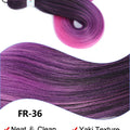 Purple Braiding Hair Extensions Pre Stretched Soft Yaki Synthetic Jumbo Braids DIY Ponytail Braid Pink Grey Orange Red Blue Hair