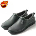 Wear-resistant Male Shoes Waterproof and Non-slip Rubber Fashion Pvc Wide Toes Men's Rain Boots Designer Without Lacing New Gum