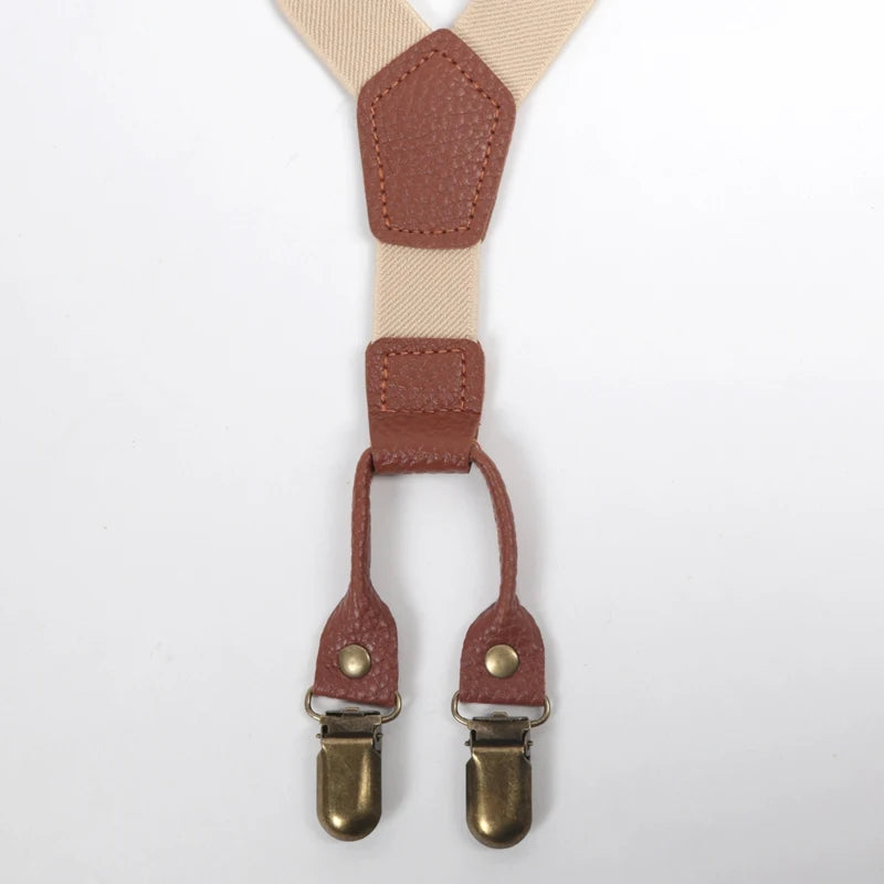 Cute Fashion Kids Elastic Leather Suspenders Children Belt Baby Boys Girls Adjustable Clip - on Y - Back - Visuel 4 | SAMAG