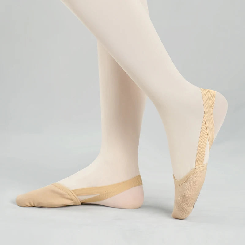 Demi-Pointe Ballet Shoes Split-Sole | Adult & Child Dance Slippers for Gymnastics | Professional Flex Sole Non-Slip