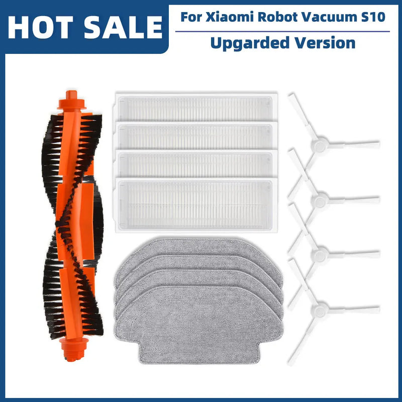 Compatible For Xiaomi Robot Vacuum S10 S12 T12 B106GL/ Mop 2S XMSTJQR2S / 3C B106CN Parts Accessories Main Side Brush Filter Mop