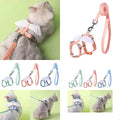 37ME Harness Escape Proof Kitten Harness for Walking Adjustable Leash