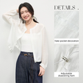 SENTUBILA Women's Oversized Lyocell Shirt Spring Summer - View 2 | SAMAG