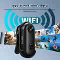 4K Mini Waterproof Camera with WiFi Wireless Portable Wearable Body Cam for Moto Bike Travel Helmet Outdoor Sports Vlog Shoots