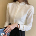 Autumn Long Sleeve Chiffon Blouse Shirt Women Blusas - View 4 | SAMAG