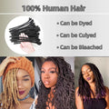 Dreadlocks Sister Locs Extensions Handmade Soft Crochet Brazilian Human Hair Braiding 10in Ombre Short Hair 10Strands/lot