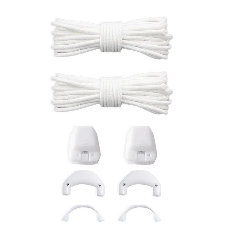 1Pair Fashion Without Ties Quick Lace Kit Round Tennis Creative Lazy Shoe Laces No Tie Shoelaces for Salomon Shoe Accessories