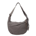Casual Canvas Crossbody Bags Korean Simplified Large Capacity Sports Hobos Bag Solid Color Lightweight Dumpling Bag Women