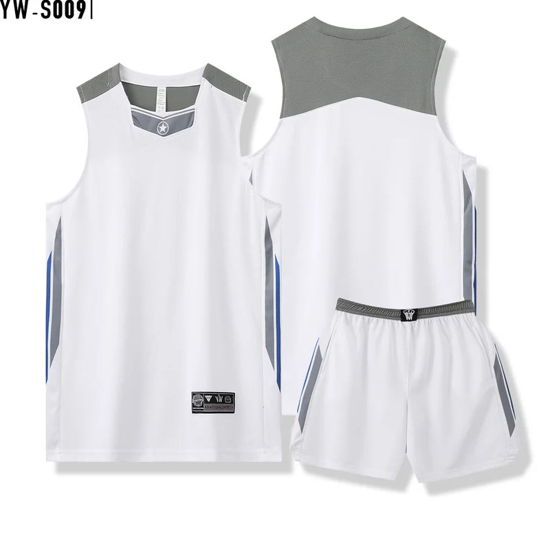 Basketball Jersey Adult Customize Quick-drying Training Uniform Shirt Sportswear Tracksuit Sport Suit Clothes Men Team Outfit