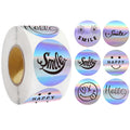 Sparkly Funning Smile Face Laser Stickers Roll Party - View 8 | SAMAG