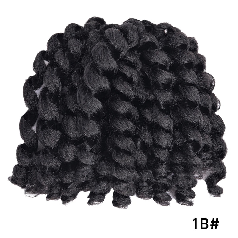 Ombre Braiding Hair Jumpy Wand Curl Crochet Braids Synthetic Crochet Hair Extension for Black Women Jamaican Bounce Curly Hair