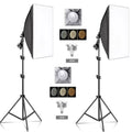 Studio Kit Photo Softbox Light Box Lighting Single Led Lamp with Tripod Photography Shooting Soft Box Flash E27 Accessories