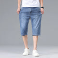 Summer Men's Thin Straight Denim Shorts Soft | SAMAG