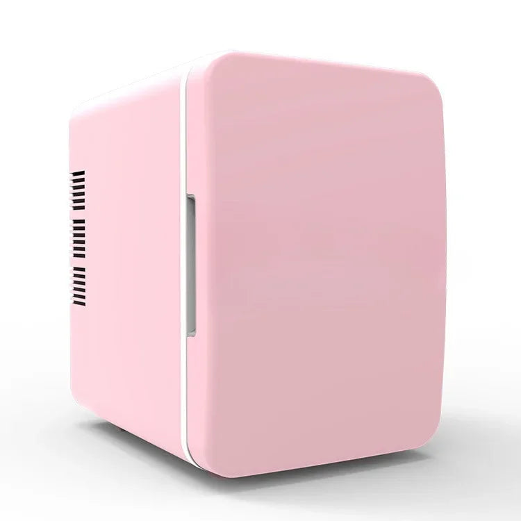 6L DC12V/110-220V Dual-purpose Refrigerator, Refrigerated and Refrigerated Desktop Refrigerator for Cosmetics, Skin Care