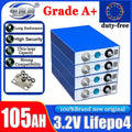 1-16pcs  Grade A 3.2V 105Ah New LiFePO4 battery Lithium iron phospha DIY 12V 24V 48V Electric Car Solar Inverter Boat Batteries