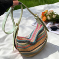 2026 Classic Women Single Shoulder Crossbody Handbag Lightweight Large Capacity Daily Bag Weaving Dumpling Buns