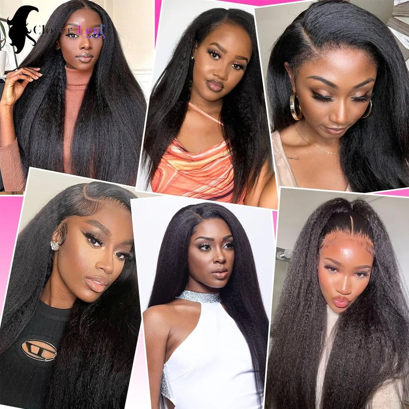 24 24 24 inches Kinky Straight Bundles Natural Yaki Straight Bundles 100% Human Hair Brazilian Hair Weave Bundles Remy Hair