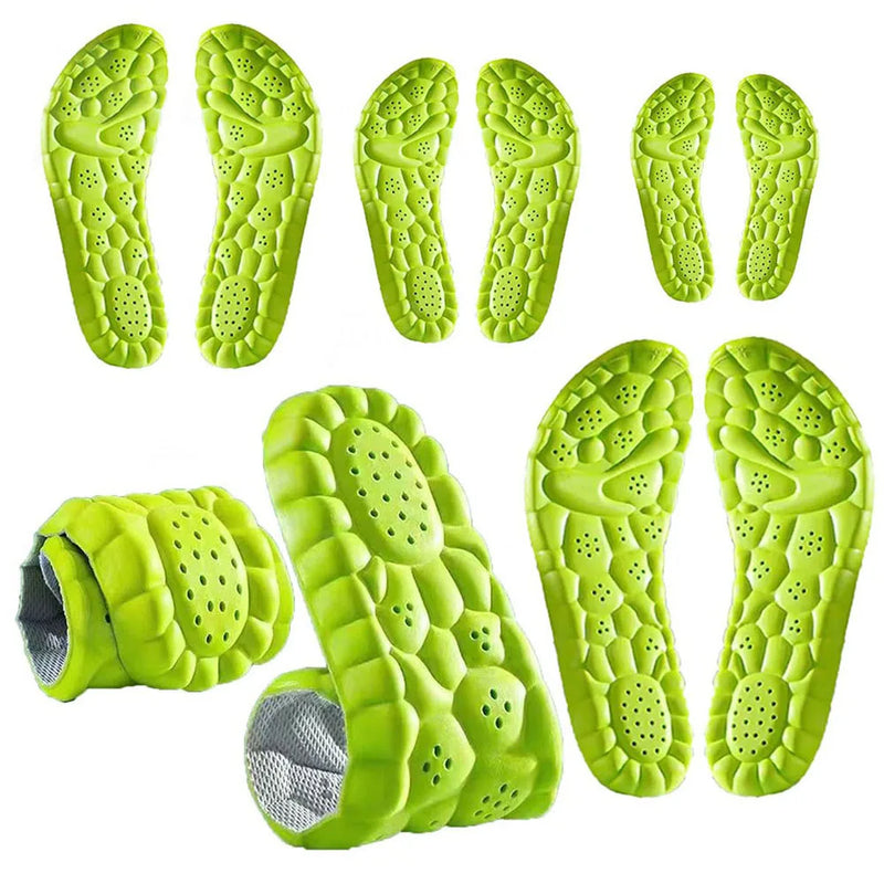 Latex Sport Insoles Soft High Elasticity Shoe Pads Orthotic Breathable Deodorant Shock Absorption Cushion Arch Support Insole
