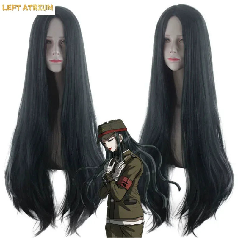 Anime Game Korekiyo Shinguji Cosplay Costume Wig Dark Green Military Uniform Coat Hat Full Set Man Woman Halloween Carnival Suit