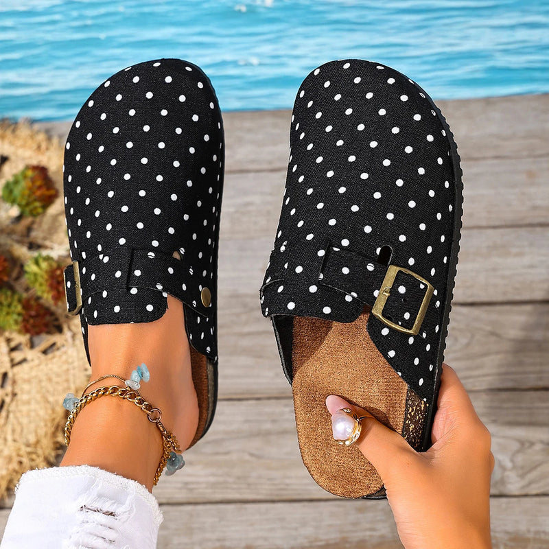 New Fashion Clogs Slippers for Women Classic Suede Mules Cork Footbed Leather Potato Shoes with Arch Support Beach Slides Women