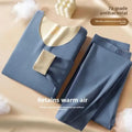 Men's Thermal Underwear Set Thick Fleece No Trace Autumn Clothes Pants Set Autumn Winter Cold Insulation Warmth
