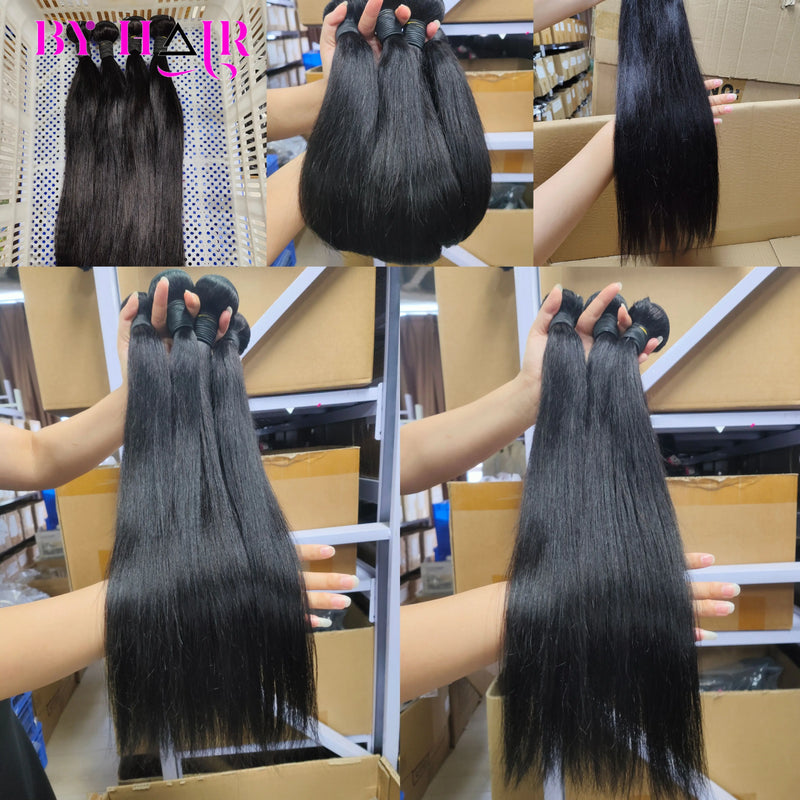 12A Straight Human Hair Bundles Raw Hair Bundles Virgin Unprocessed Straight Bundles Human Hair 3/6 Pcs Human Hair Brazilian Straight Human Hair Bundles Extensions