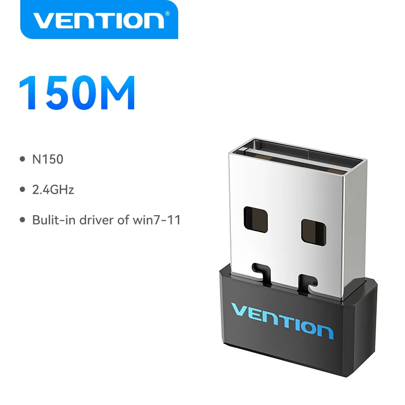 Vention WiFi Adapter AC650 WiFi5 5G&2.4G USB Card Dongle for PC Desktop Laptop Antenna Ethernet Network - Visuel 8 | SAMAG