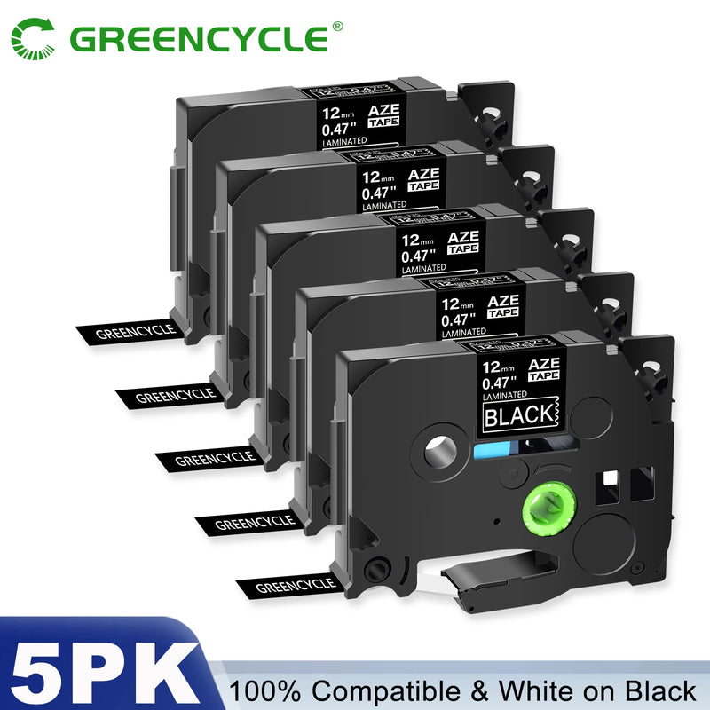 5PK/10PK Label Tape Compatible For Brother TZ Tze-231 131 631 6/9/12mm Laminated Label Cassette For Brother P-Touch Label Maker