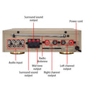 1000W Home Power Amplifier 5.0 Channel Bluetooth 5.0 Mini Hifi Digital Stereo Sound Amplifier Support FM USB SD Mic input