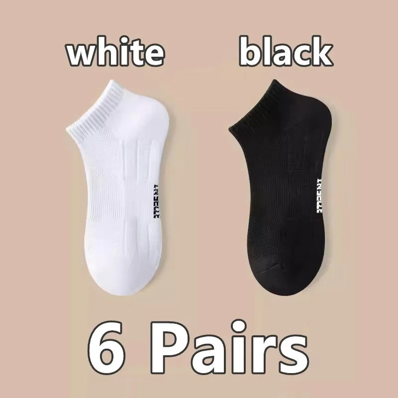 Pairs Men's Cushioned Thick Sole Sports Socks Moisture | SAMAG