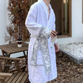 Bathrobe Men Women Sleepwear Long Robe Cotton Luxury Hotel Style Pajamas Homewear Comfortable Plush Loungewear