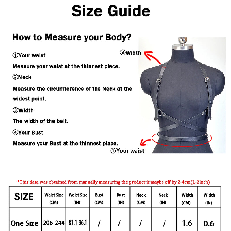 Women Punk Belt Fashion PU Leather Waist Belt Female Street Style Decoration Suspenders for Women Gothic Clothing Accessories