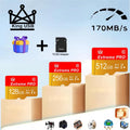 Class 10 Micro TF 256GB 512GB 64GB 32GB Memory 16GB 8GB High Speed Flash A1 Mini TF SD Card for Smartphone Camera Mobile Storage