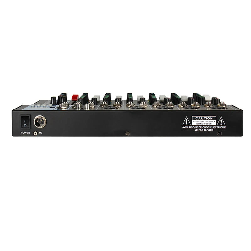 Audio Mixer USB Audio Interface 48V Power Bluetooth MP3 for Party DJ
