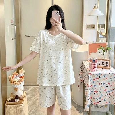 Women's Summer Thin Pajama Set, Short‑Sleeve | SAMAG