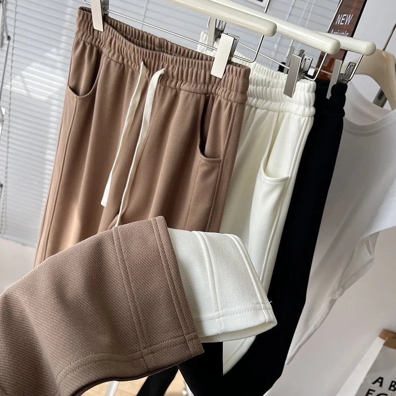 Women's Fashion Solid Color High Waist Drawstring Banana - View 2 | SAMAG