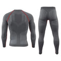 Men's Tactical Thermal Underwear Set for Outdoor Sports, Cycling Training, Fitness, Adjustable Seamless Thermal Clothing