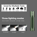 Alonefire Mini LED Flashlight Small USB Rechargeable Night Lighting Light Outdoor Hiking Camping Household Emergency Lamp Torch